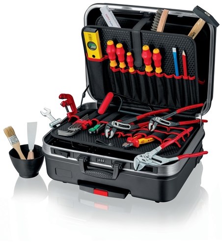 Knipex gereedschapsassortiment | 31-delig | in hardschalenkoffer | voor sanitairinstallateurs | 1 stuk - 00 21 06 hk s - 00 21 06 hk s