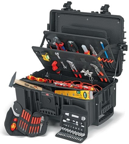 Knipex gereedschapskoffer | 63-delig | koffer van slagvast polypropyleen | voor elektriciens | 1 stuk - 00 21 37