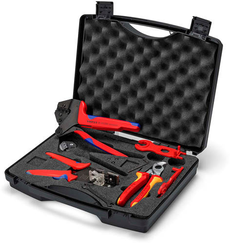 Knipex gereedschapskoffer voor fotovoltaïek | voor solar connectors mc4 (multi-contact) | 7-delig - 97 91 04 v01