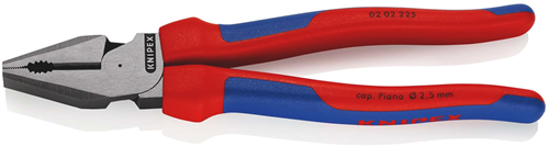 Knipex kracht-kombitang | meer-componentengrepen | zwart geatramenteerd | lengte 225 mm | zelfbedieningskaart blister - 02 02 225 sb