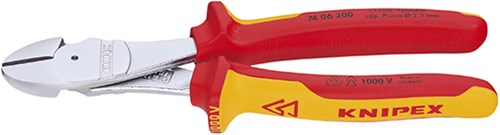 Knipex kracht-zijsnijtang verchroomd 250 mm - 7406250