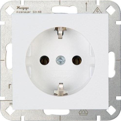 Enzo kopp hk07 pure mat wit inbouw stopcontact ra - 4624100