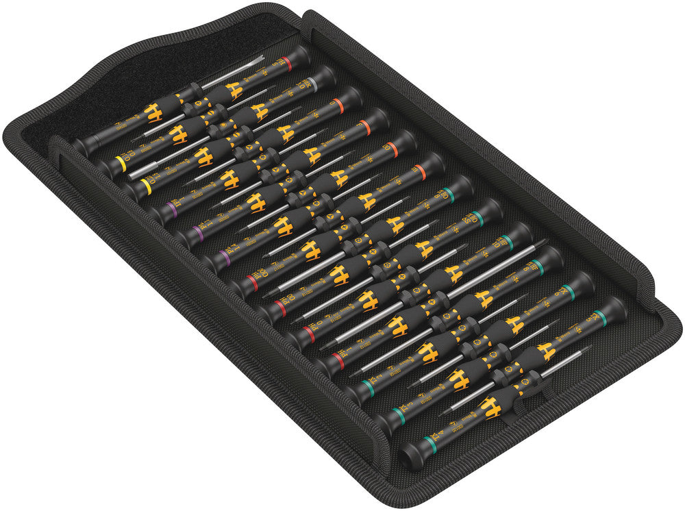 Wera kraftform micro esd big pack 1 schroevendraaierset elektricien (zwart geel, 25‑delig)