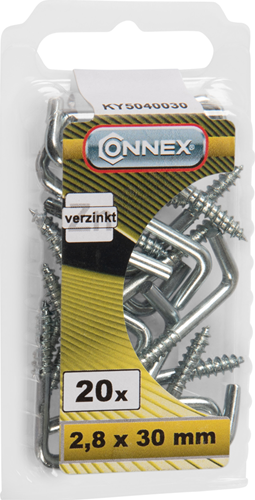 Connex kramschroef 2.8x30 20st vz - ky5040030