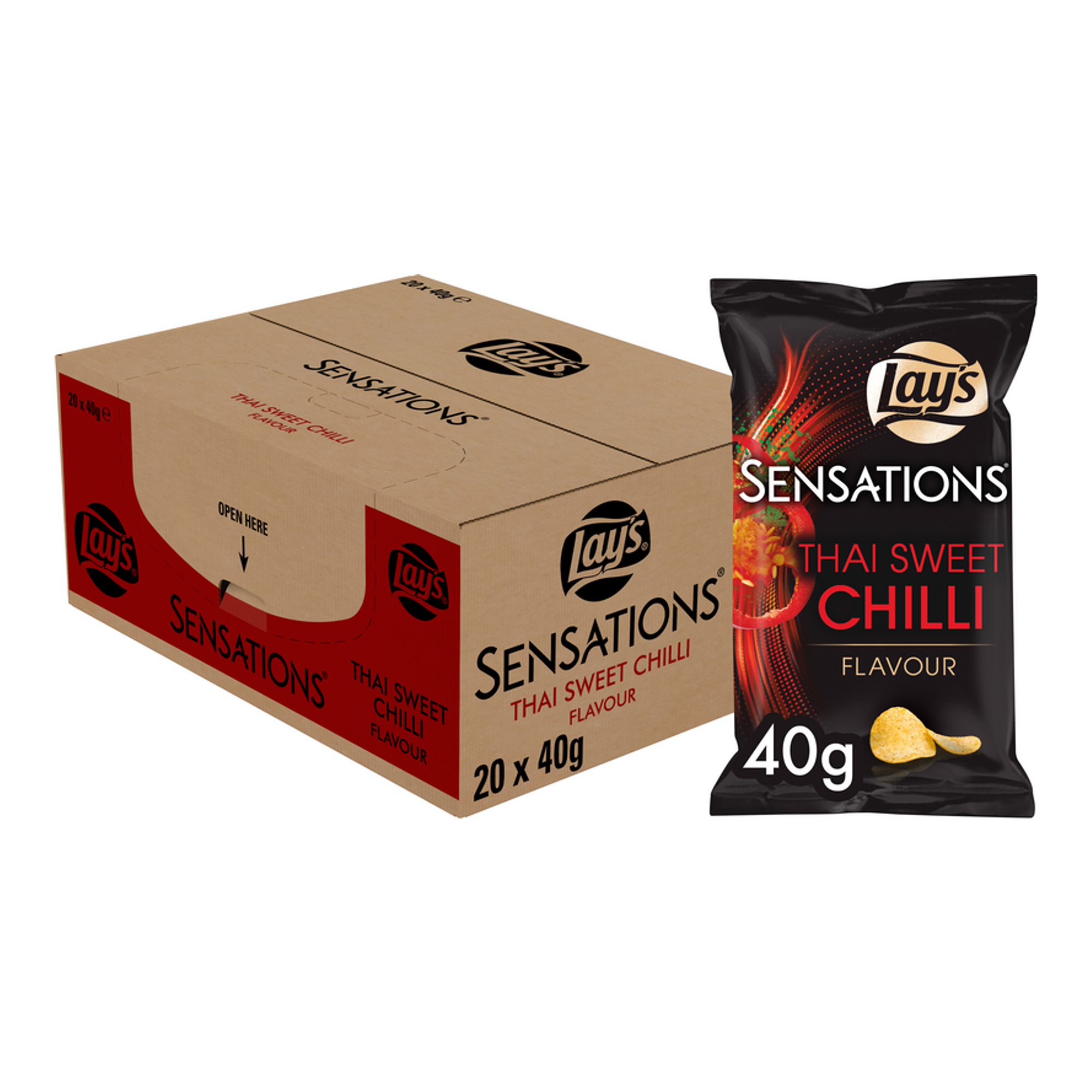 Lay's sensations thai sweet chili - chips - 20 x 40 gram