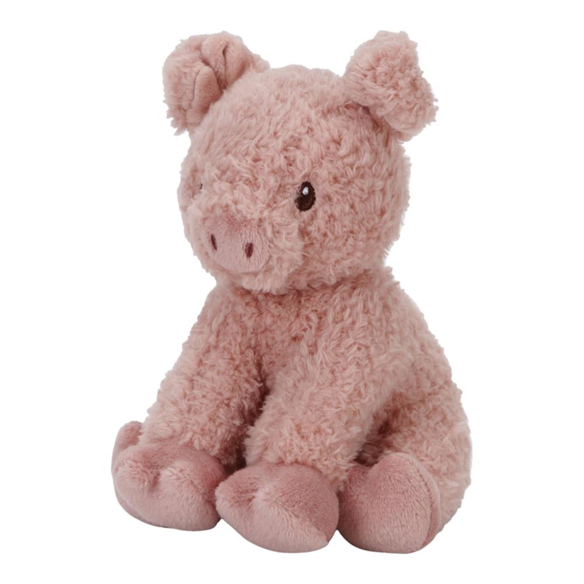 Tiamo kleine boerderij knuffel varken 17cm