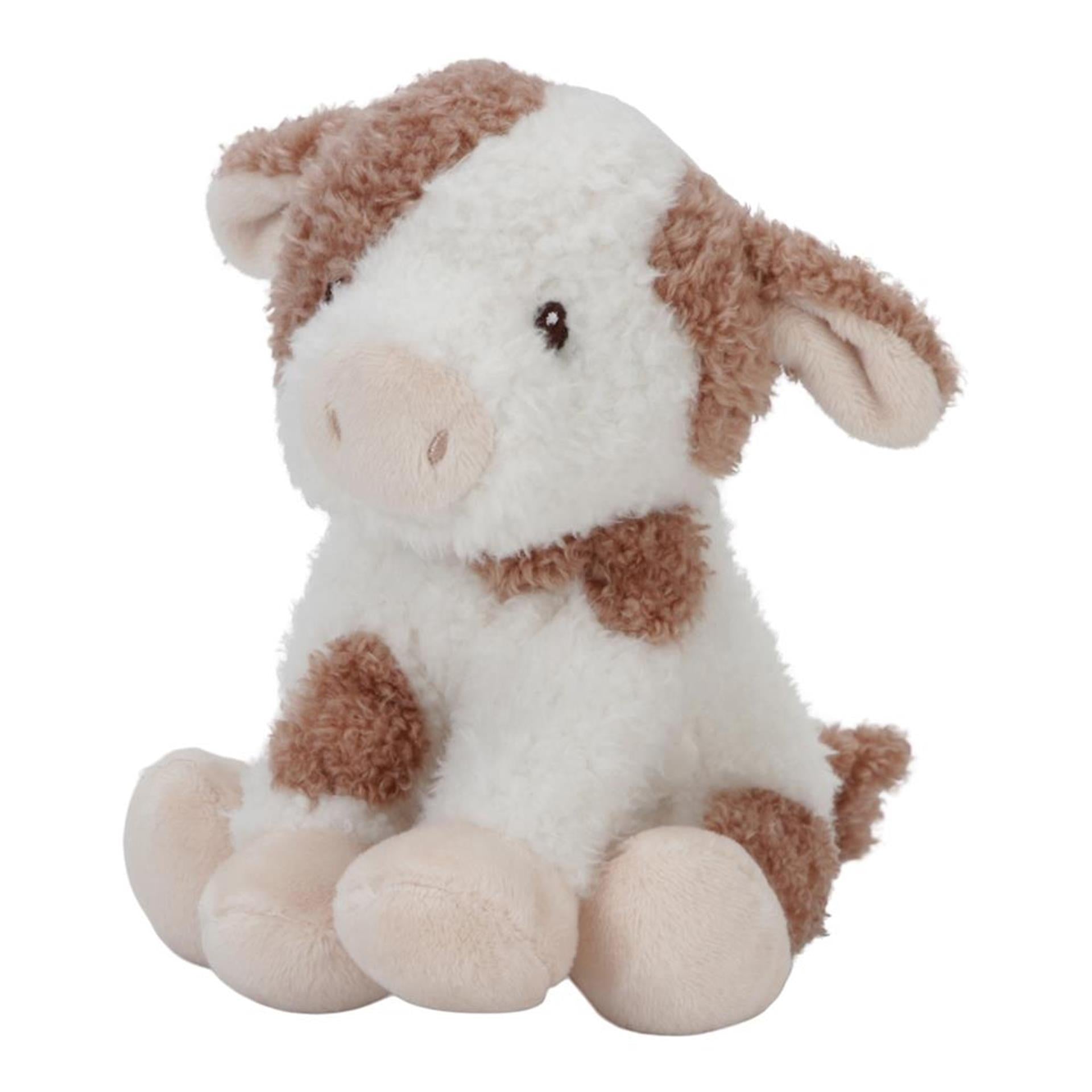 Tiamo kleine boerderij knuffel koe 17cm