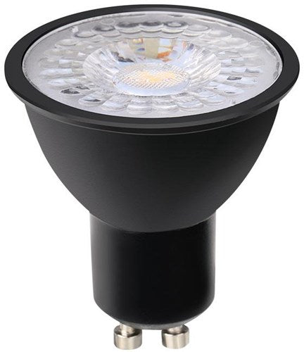 Enzo led spot gu10 230v 3-35w 60gr zwart 3000k dimbaar - led0631