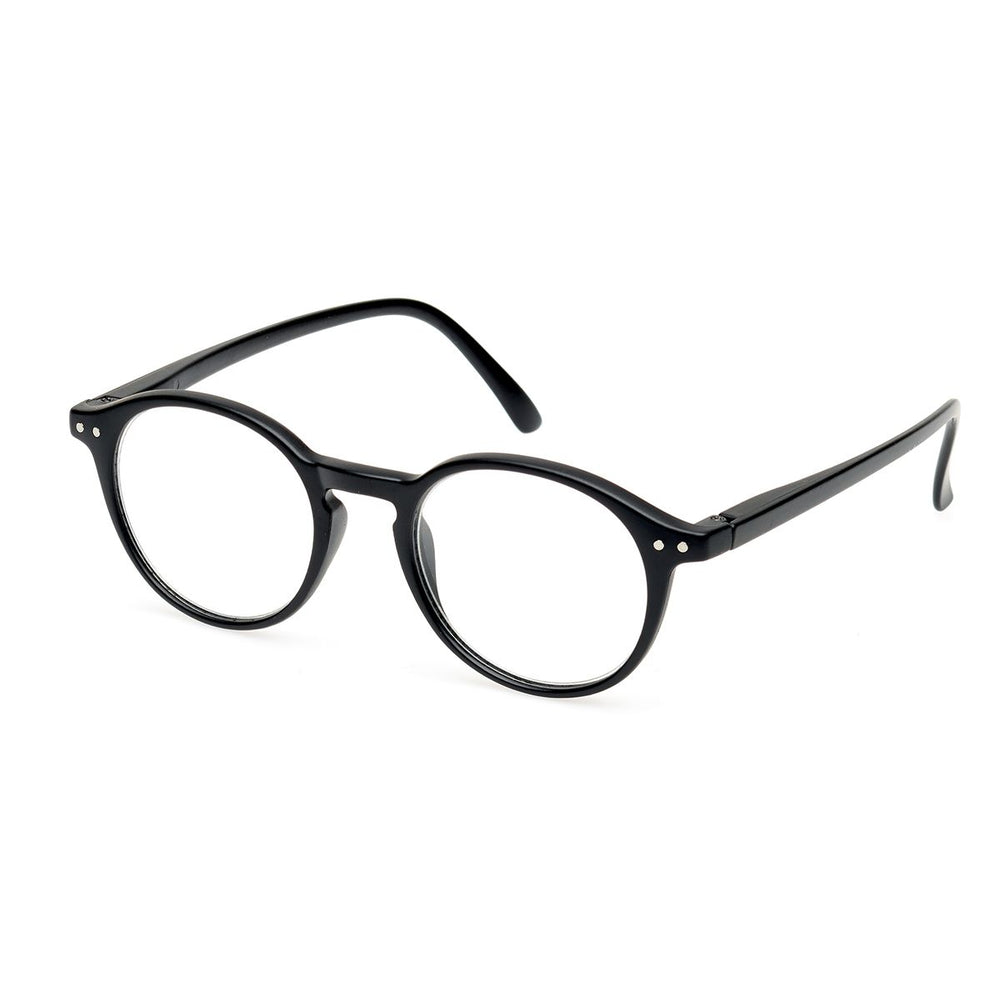 Spectrum leesbril zwart rond 1.00