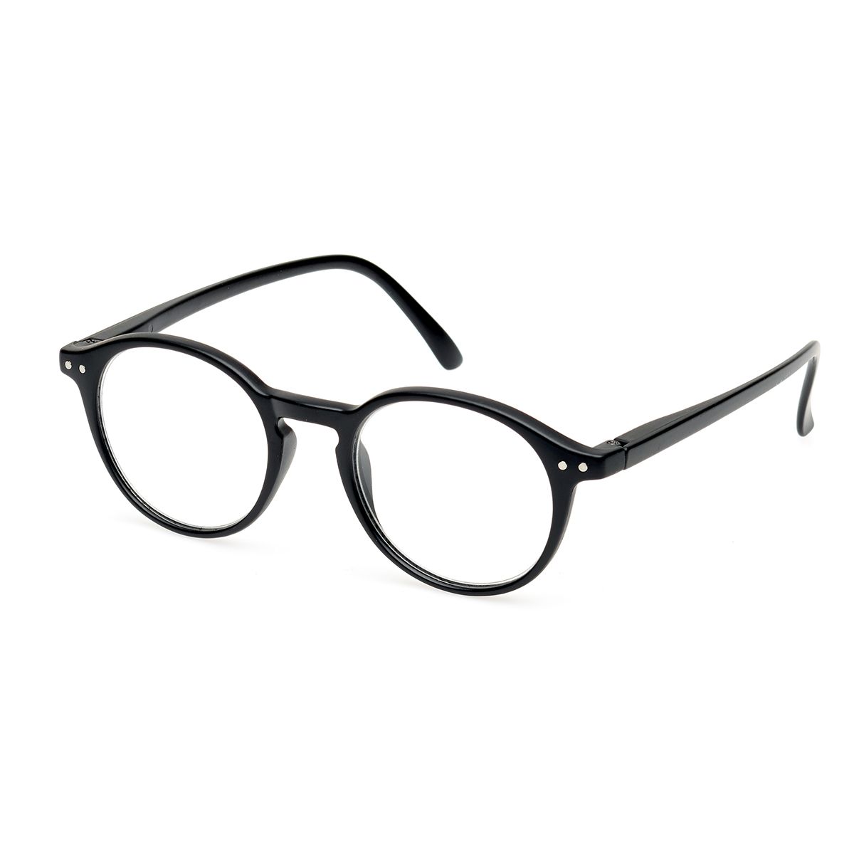 Spectrum leesbril zwart rond 2.50