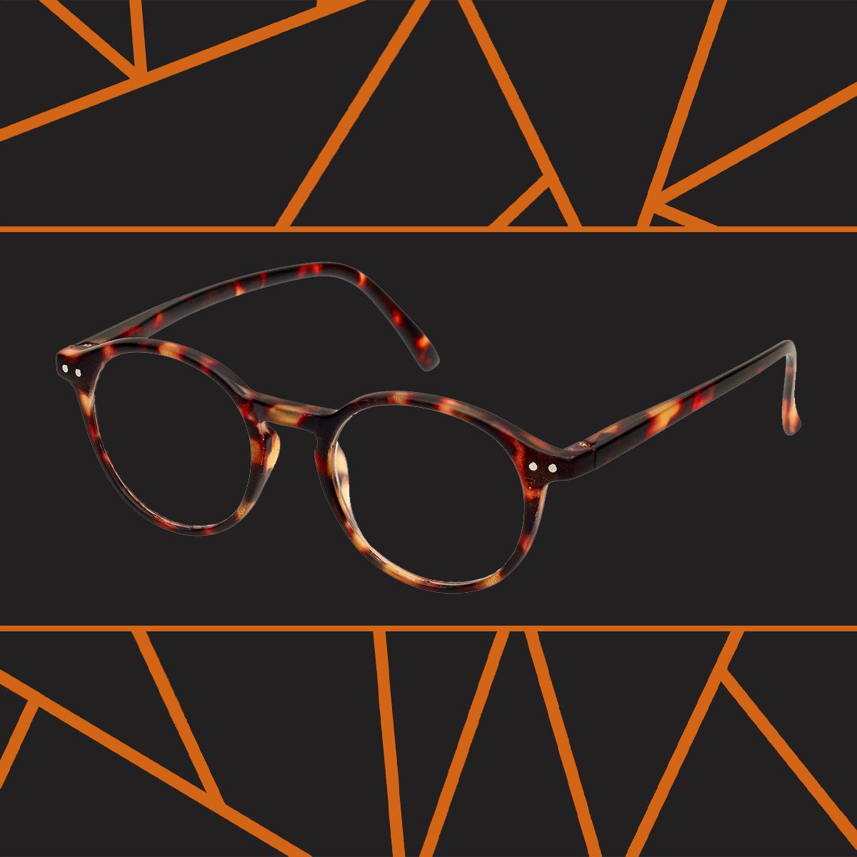 Spectrum leesbril havanna modern rond 2.00