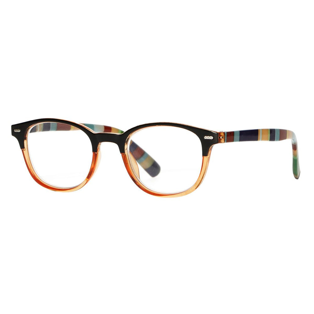 Spectrum leesbril transparant oranje gekleurd 2.50