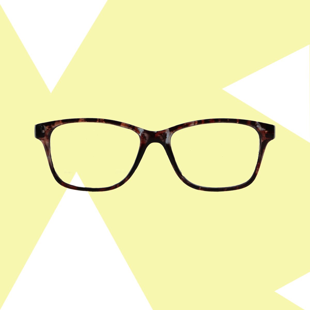 Spectrum leesbril bruin gevlekt rechthoekig 1.00