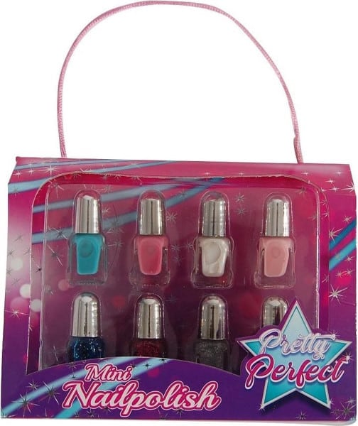 Bongers speelgoed nagellak gewoon en met glitter, mooi perfect 8 stuks