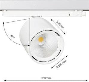 Enzo lival led railspot 3-fase 34w 3000k wit 50gr lival cafeteria - 5050611
