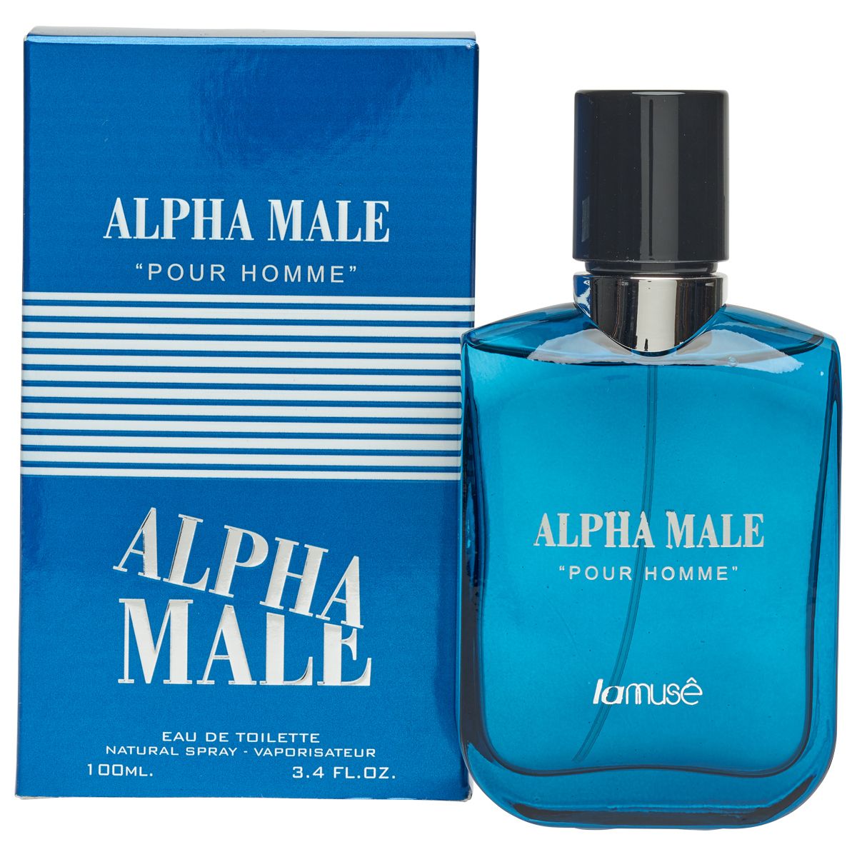 Lamusê by lattafa eau de toilette spray heren alpha male pour homme 100ml