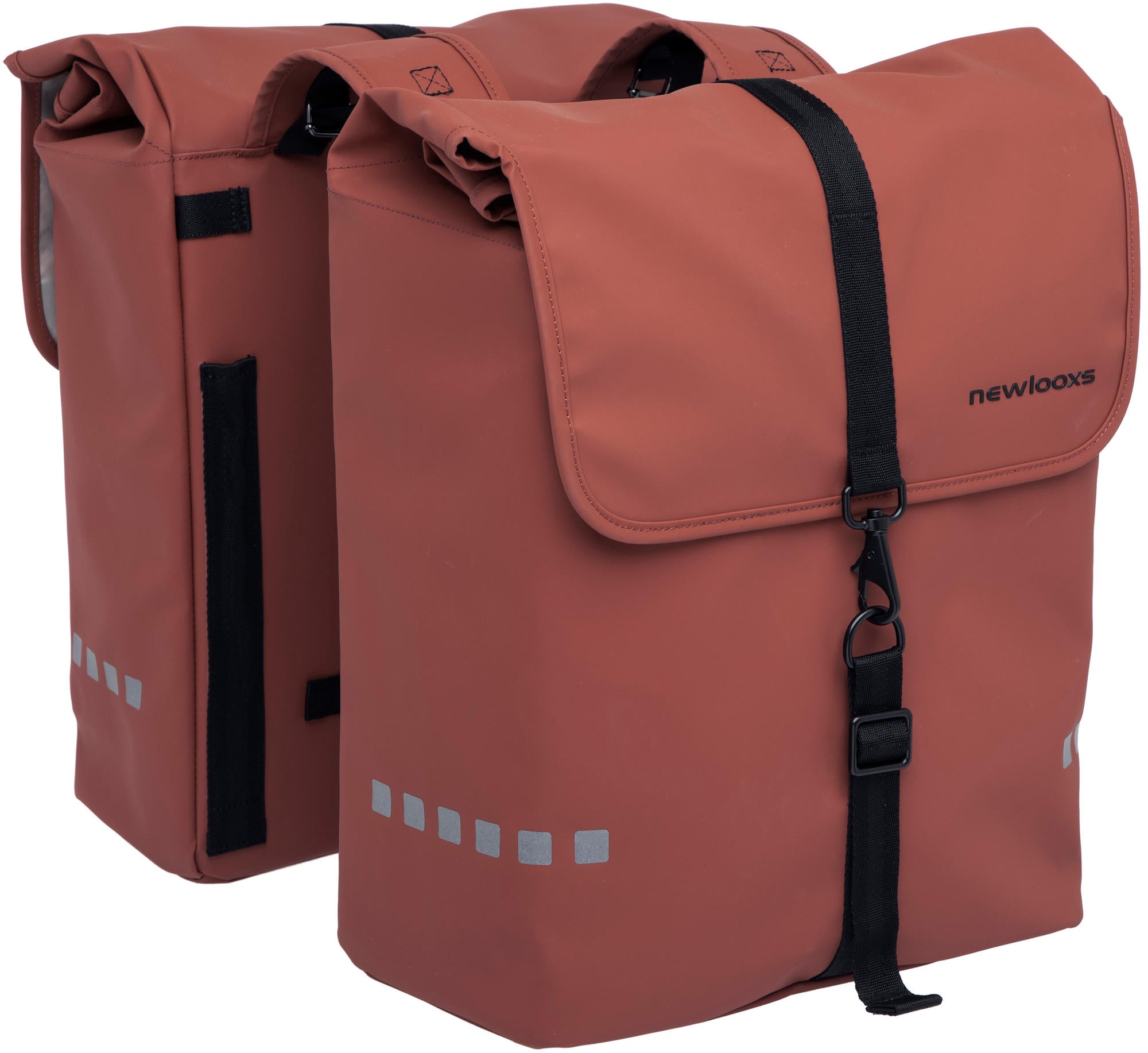 Odense Dubbele Fietstas - Sterk, Ruim, Reflecterend - Rust