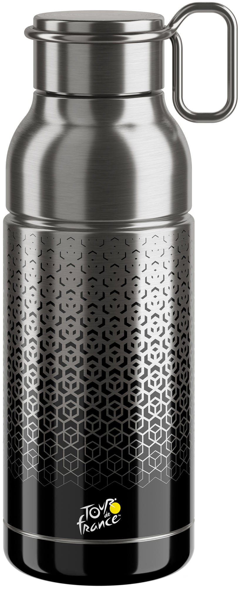 Elite bottle mia inox 650ml black silver