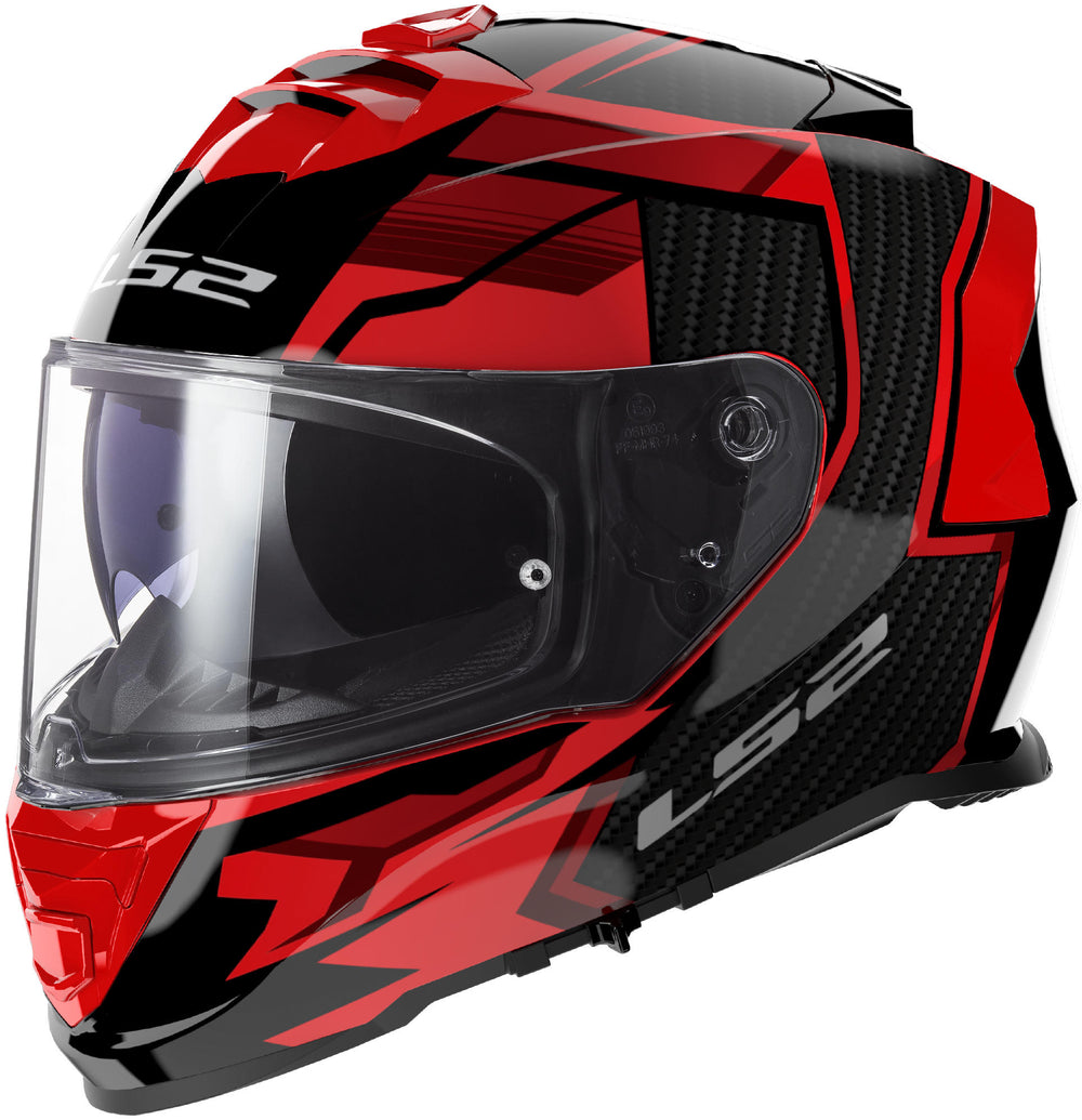 Ls2 helmet ff800 storm ii tracker xl black red