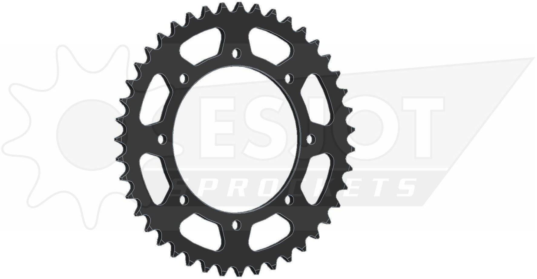Esjot chain wheel 520 38z steel black
