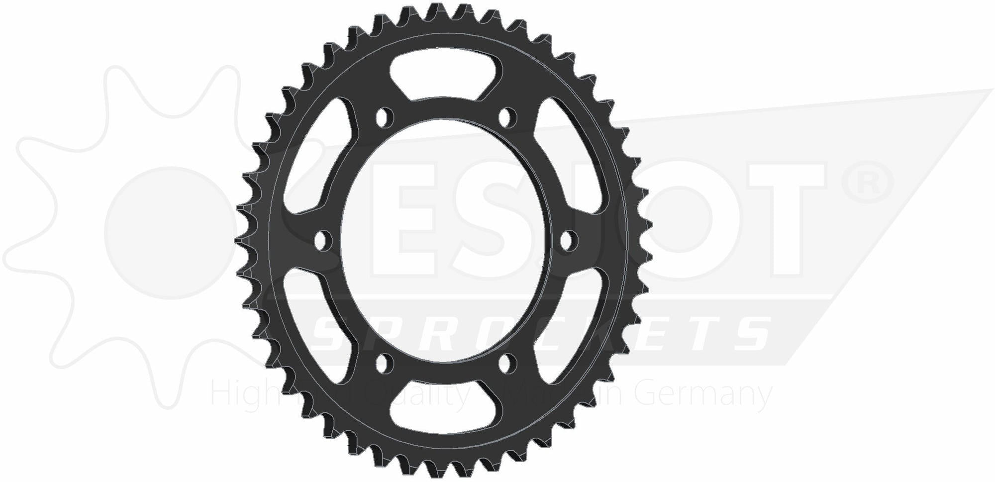 Esjot chain wheel 530 38z steel black