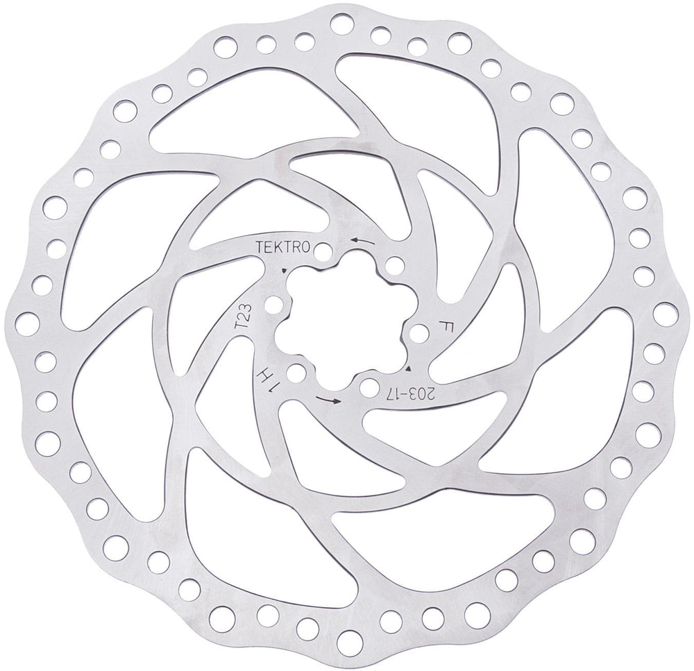 Tektro schijfrem rotor tr203-17 ø203 2.3mm, zilver