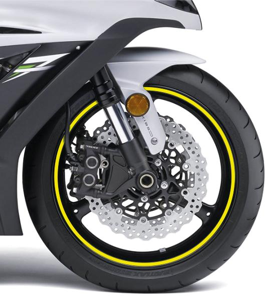 Print rim sticker 7mmx6m. yellow fluorescen