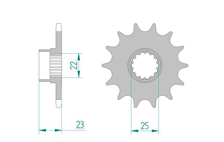 Afam sprocket 520 15z standard