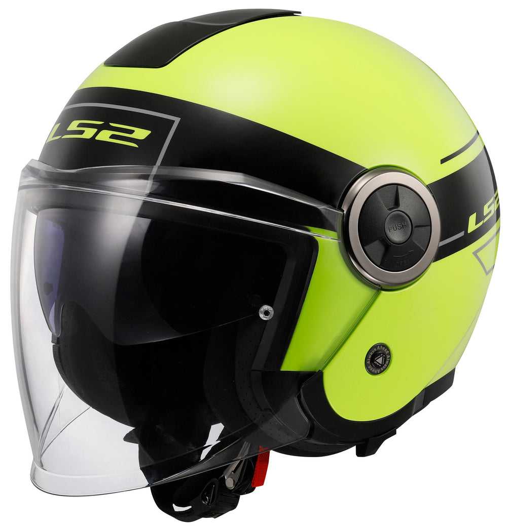 Ls2 helmet of620 classy clas. l black yellow