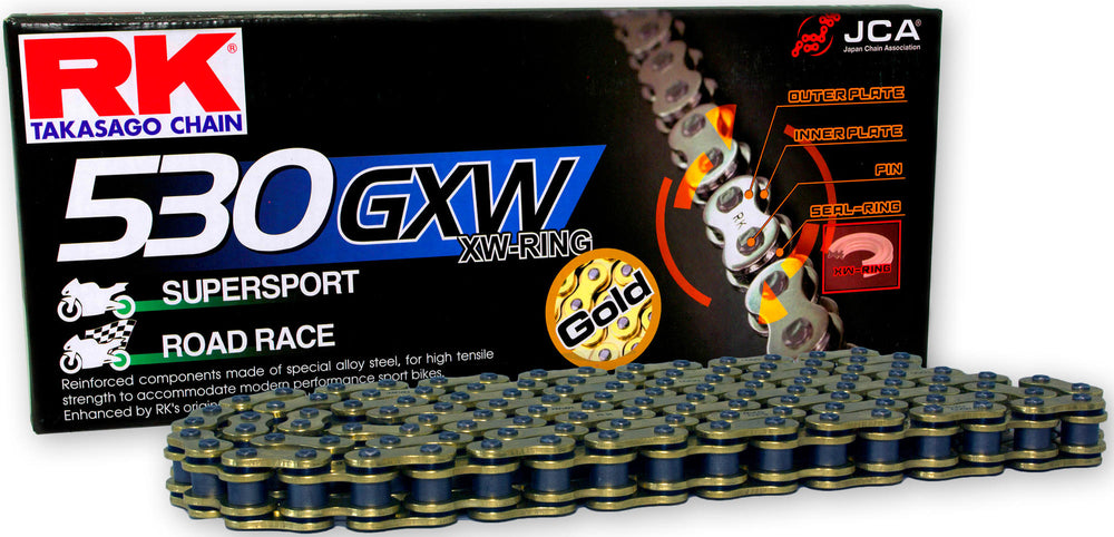 Rk chains 530 gxw 114 n gold gold open