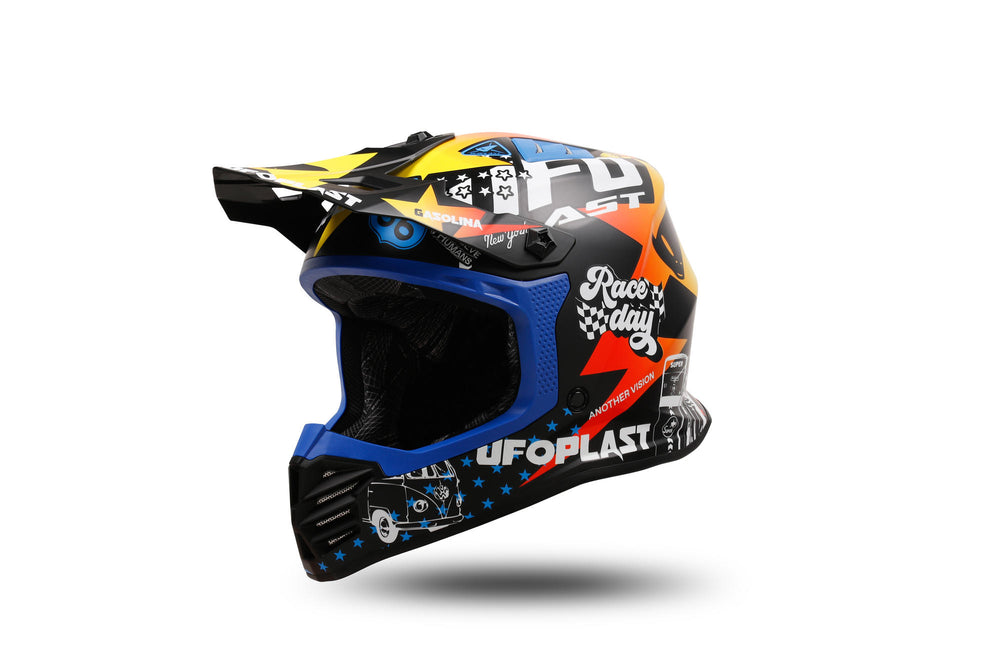 Ufo plast helmet ufo plst korey s blue yellow