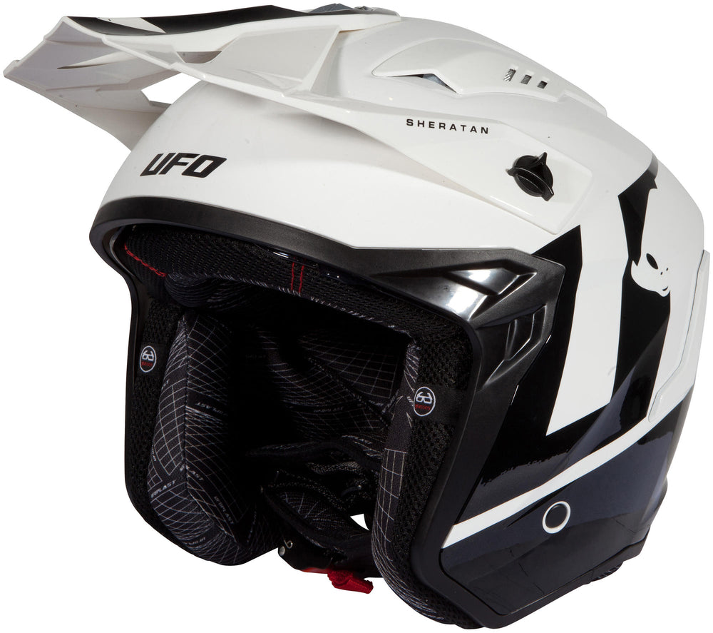 Ufo plast helmet sheratan m white black