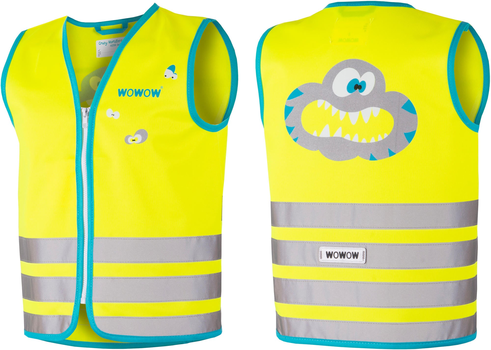 Wowow refl.child.vest crazy monster xs yel.