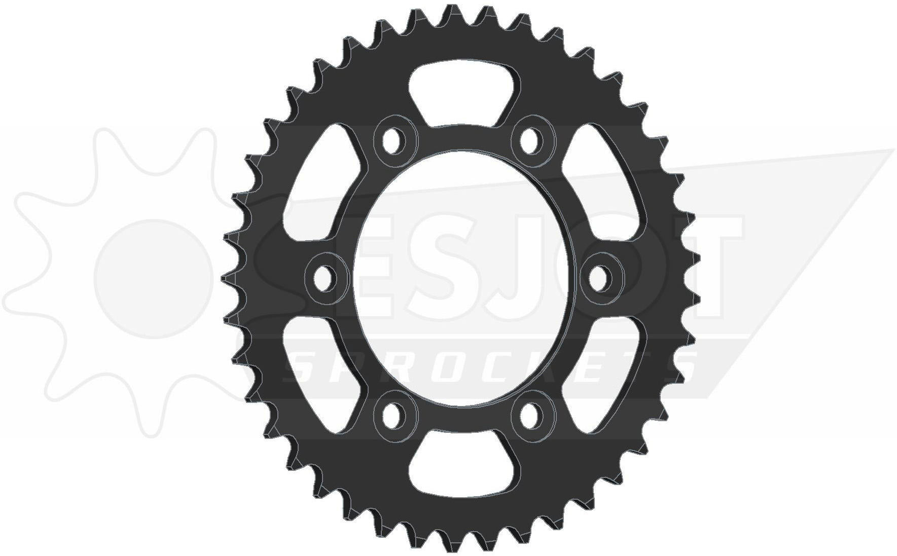 Esjot chain wheel 520 41z steel black