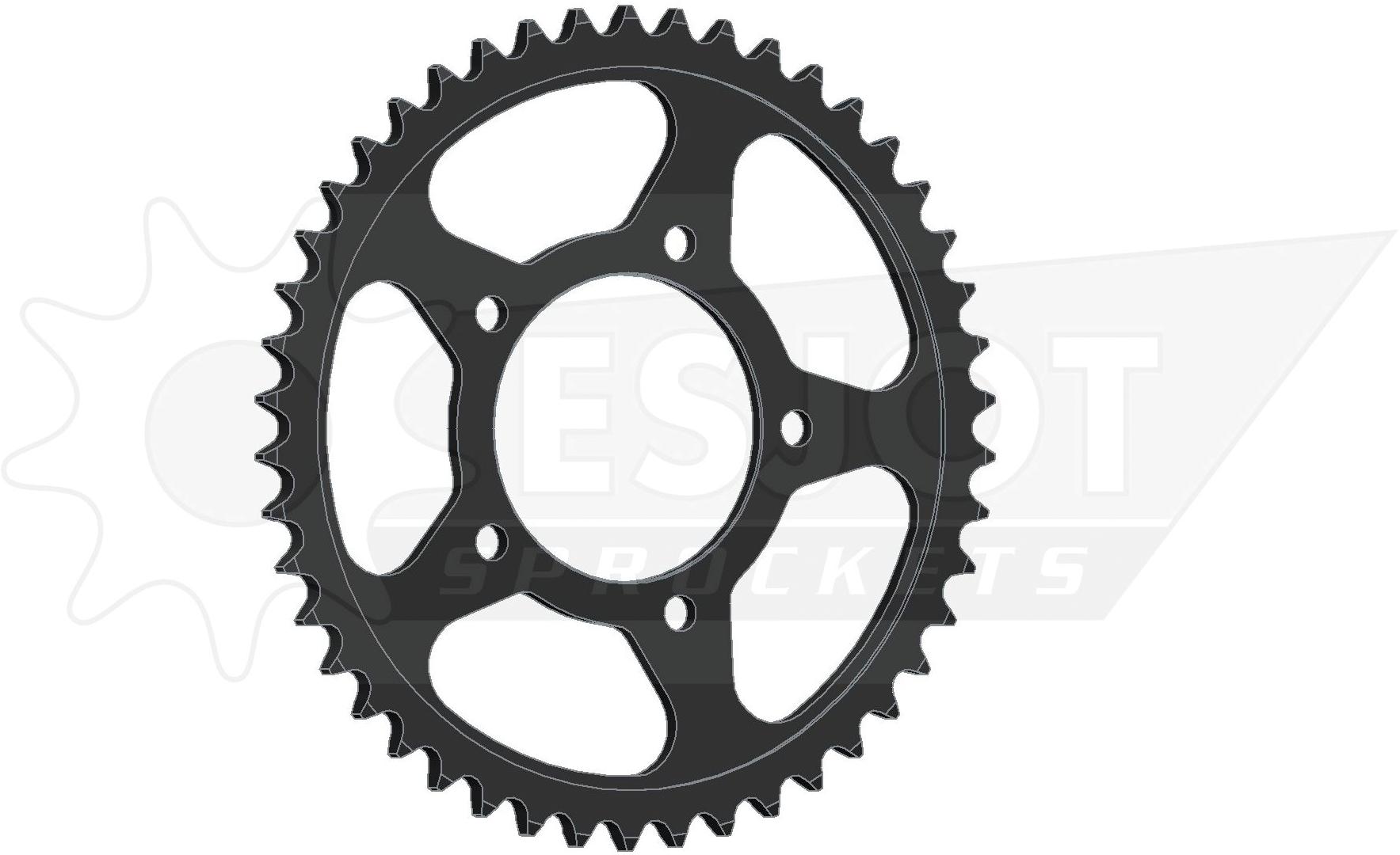 Esjot chain wheel 525 46z steel black