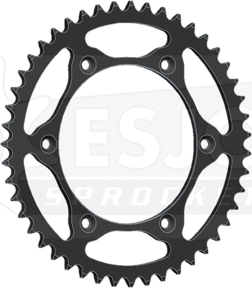 Esjot chain wheel 520 47z steel black superlight