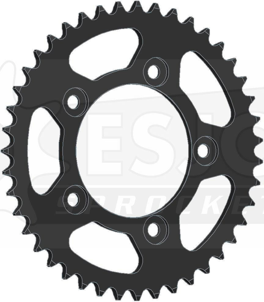 Esjot chain wheel 520 46z steel black