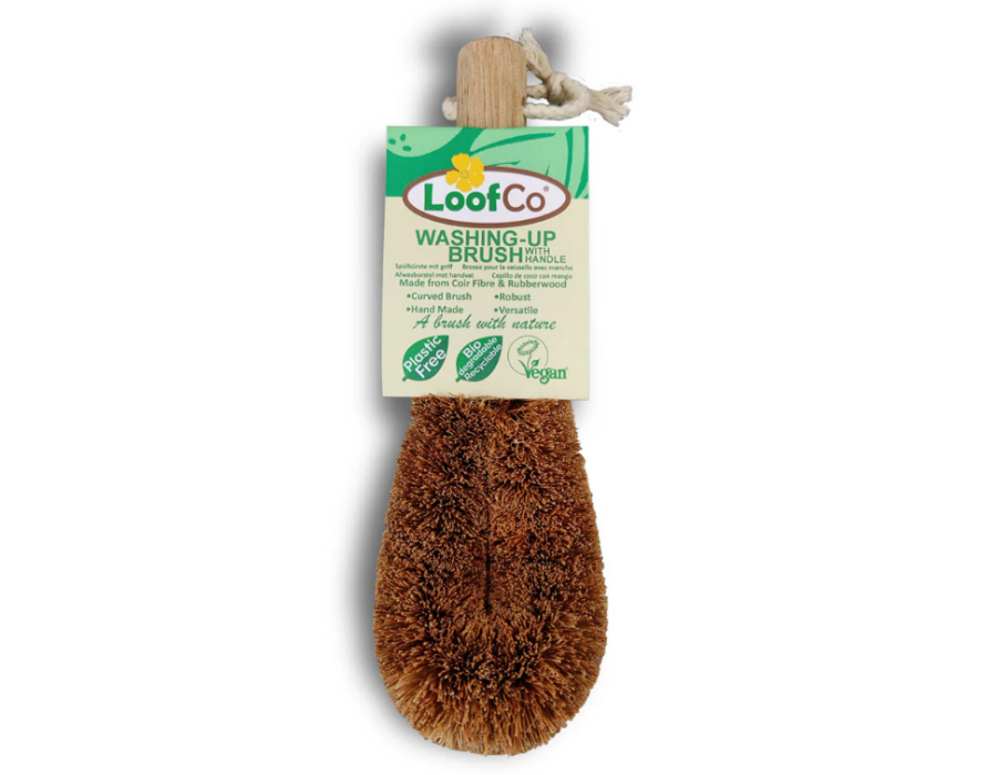 Loofco afwasborstel met handvat - kokos