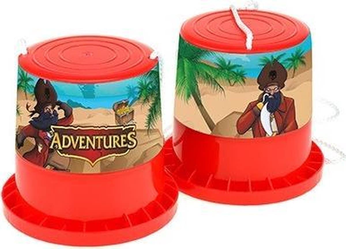 Toi-toys 2 piratenloopklossen met touw