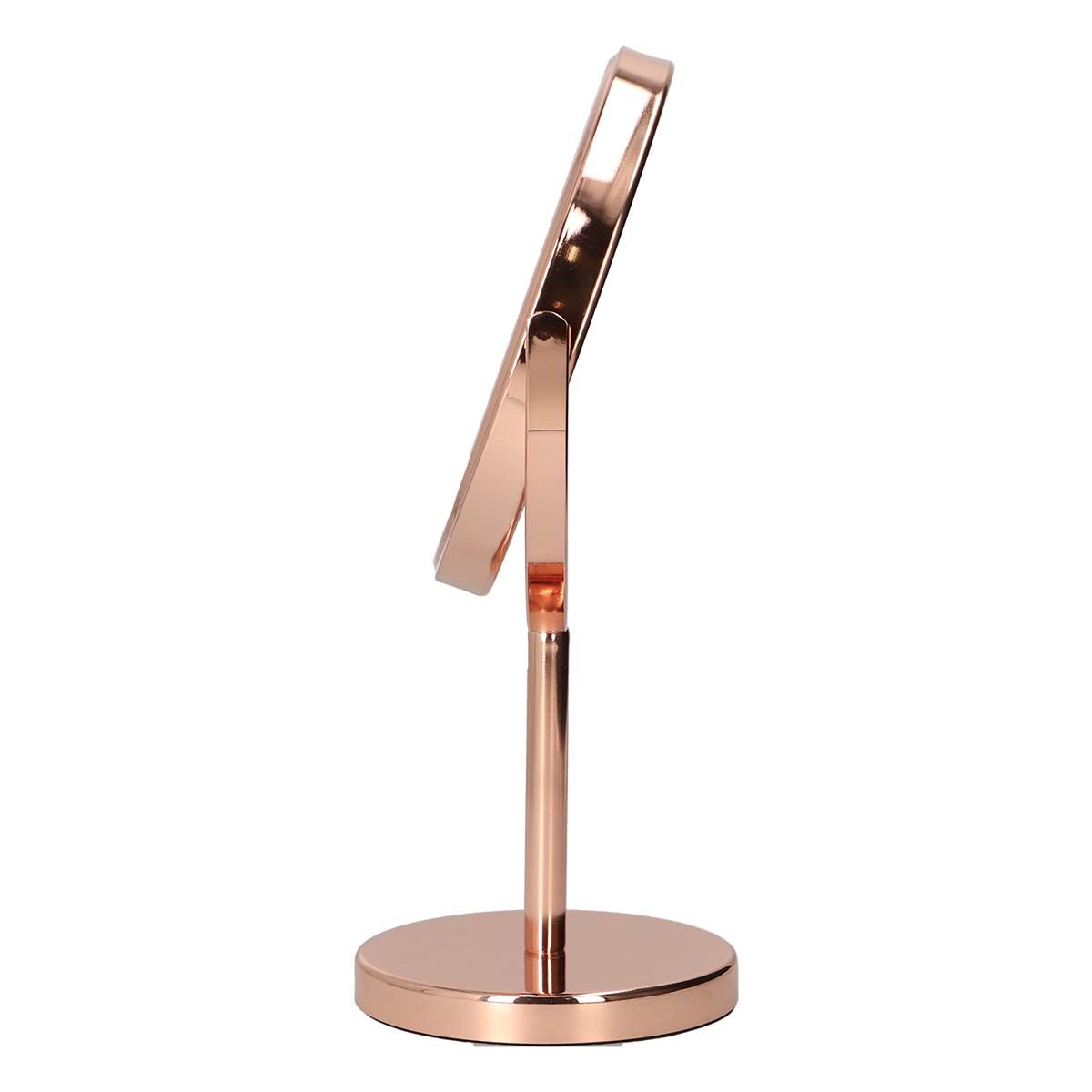 Lsp spiegels spiegel op voet rosé goud 30,5cm 7x vergroot