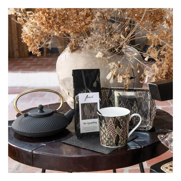 Ambiente servetten luxury trees zwart 25cm