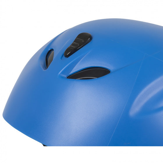 skihelm ABS matblauw maat 55-58 cm