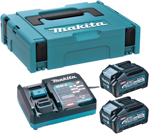 Makita 191j97-1 | startset xgt | dc40ra 2xbl4040 | 40v | oplader dc18ra | mbox - 191j97-1