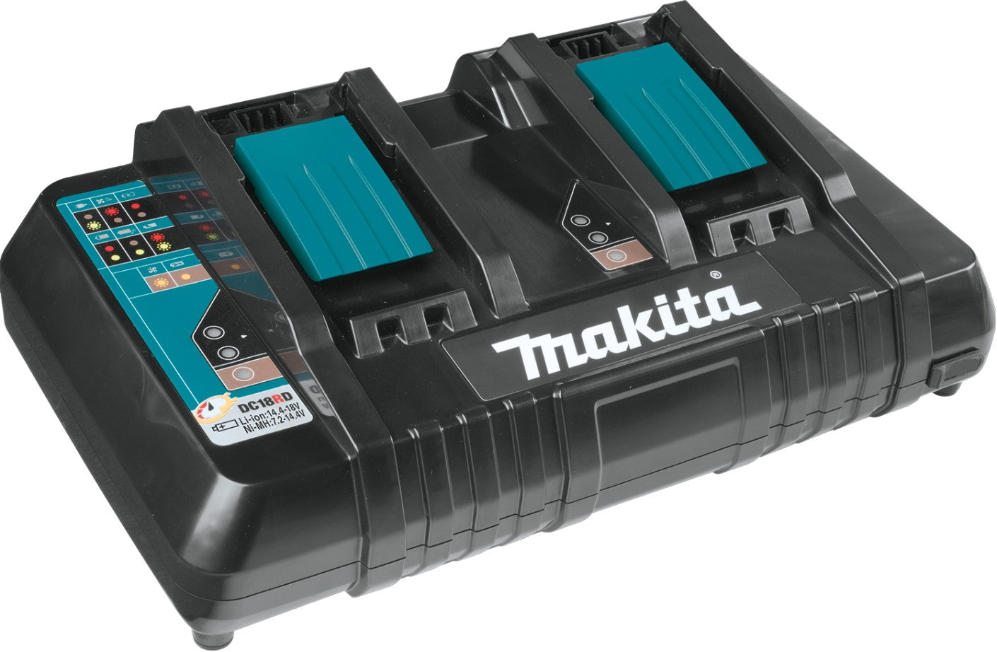 Makita dc18rd oplader voor gelijktijdig 2 accu's snel opladen - duolader - 196933-6