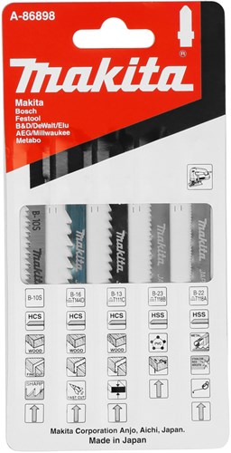 Makita accessoires mkt decoupeerzaagblad assorti