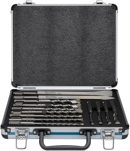 Makita accessoires b-64674 | pb4s sds+ boor beitelset | 13-delig sds-plus | in aluminium koffer - b-64674