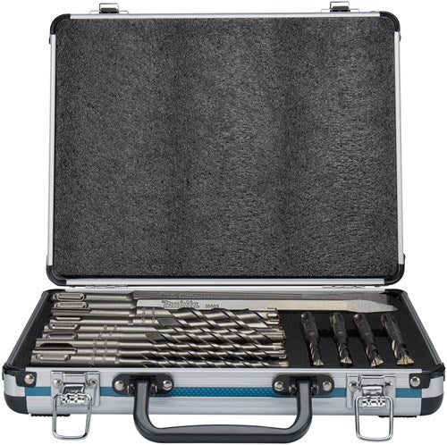 Makita accessoires b-64674 | pb4s sds+ boor beitelset | 13-delig sds-plus | in aluminium koffer - b-64674
