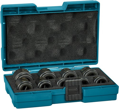 Makita accessoires krachtdoppenset 9-delig impact black, 1 2 vk - e-16564
