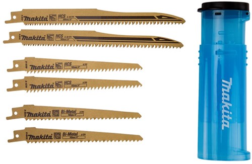 Makita accessoires pack de lames de scie sabre 203 mm pour bois (6 pcs) - makita b-44432