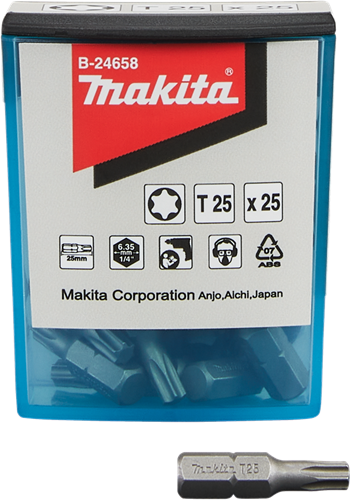 Makita accessoires schroefbit t25x25mm - b-24658 b-24658